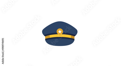 Police Officer Uniform Military Cap.