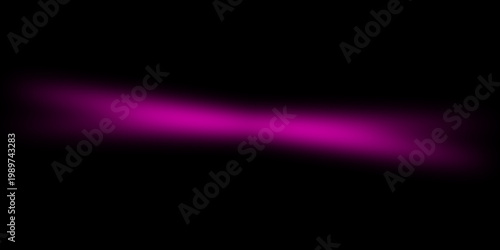 Purple neon light streak on black background in futuristic vibrant lighting for music festival