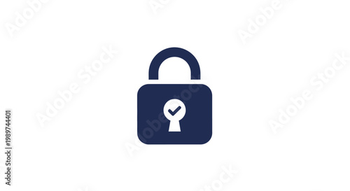 Secure Lock with Keyhole Design.