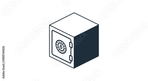 Secure metal safe box container.