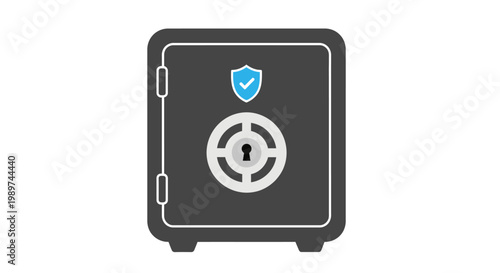 Secure metal safe box storage.