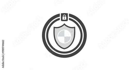 Shield Icon Security Protection Symbol Logo.