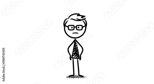 Businessman in a suit standing.