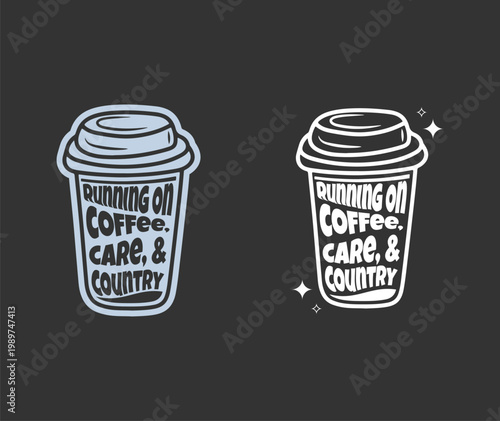 Coffee lover Nurse Mom design for apparel. Vector art perfect for medical staff appreciation, hospital events, and Mother's Day celebrations.