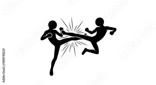 Martial arts kickboxing fighting sport.