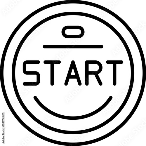 Push Start Icon