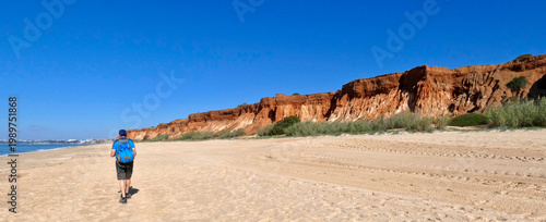 Konstfotografi Grande balade sur les falaises de Praia da Falésia et Ria Formosa au Portugal da