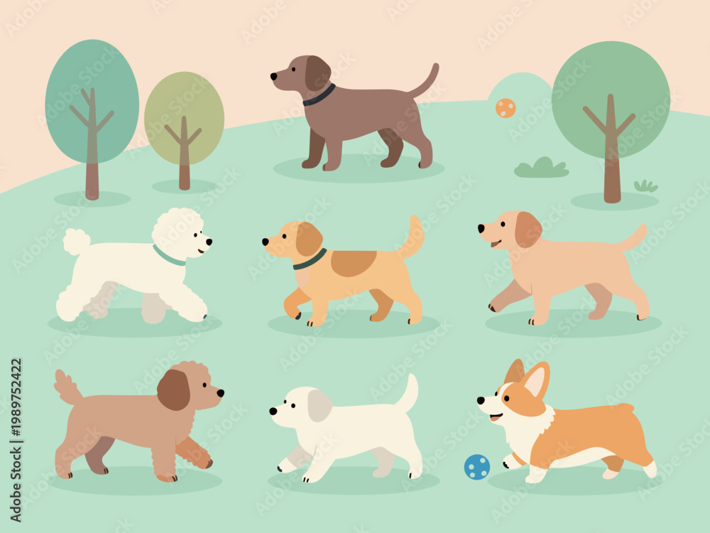 Fototapeta premium Happy Dog Life