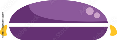 Purple velvet cushion with gold tassels symbolizing royalty and luxury