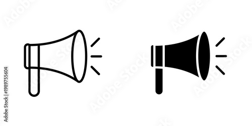 Air horn icon on white background, editable stroke svg 10
