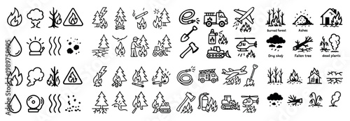 Wildfire icons collection