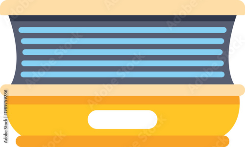 Solarium tanning bed for skin care and cosmetic treatments