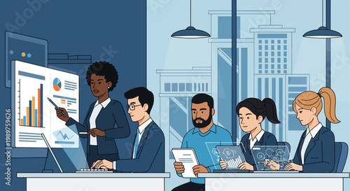 Business People in Meeting Room.