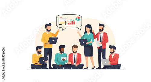 Diverse group of business people.