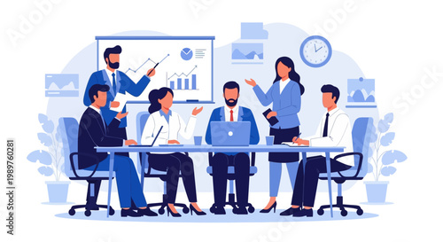 Business People in Meeting Room.