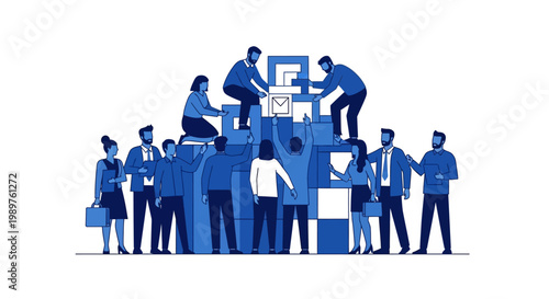 Business people working together.