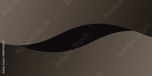 Desain gelombang gelap yang mengalir dengan gradien perunggu yang halus dan gerakan yang elegan. Vektor mewah abstrak ini ideal untuk branding high-end, templat digital, dan tata letak canggih.