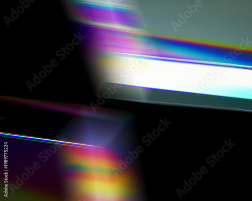 Photography The concept of deflecting the light of a prism