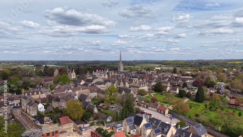 The Church of St Peter in the market town of Oundle, Northamptonshire, England.