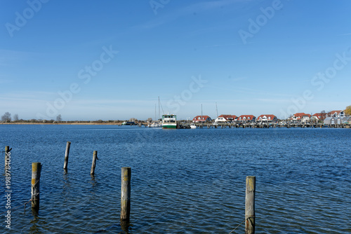 Germany, Mecklenburg Vorpommern, Rerik, April 8, 2026: Rerik Ostsee harbor town water and pier view