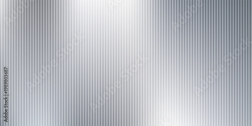 Vector ribbed glass texture background. Light grey ribbed glass. Mesh gradient. acrylic ribbed bath surface. Reeded glass background semitransparent overlay. Bath wall window