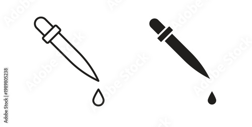 Foto Eye dropper icon vector design elements