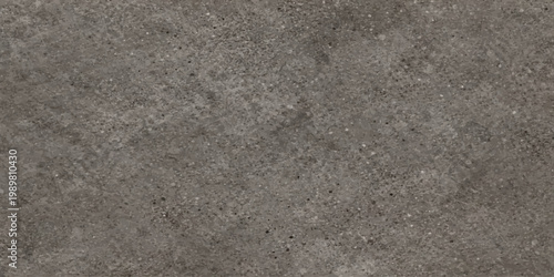 A grunge old paper texture overlays a rough grey concrete wall surface with a dark stone pattern and weathered cement material for a textured granite background