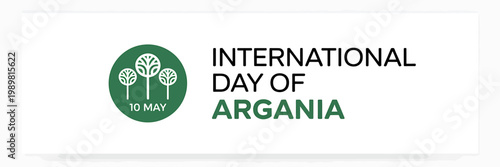 International Day Of Argania Celebration Logo Design With Date