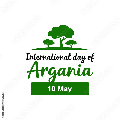 International Argania Day celebration with green trees and May 10th date announced