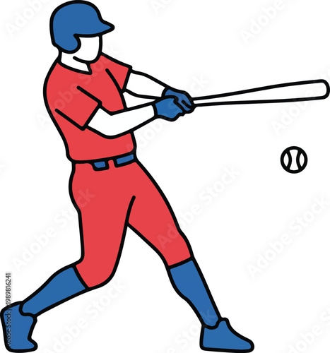 baseball vector illustration on white background