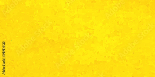 An aged yellow plaster wall texture features a rough grunge pattern with vintage paint on a weathered concrete surface for a blank backdrop design