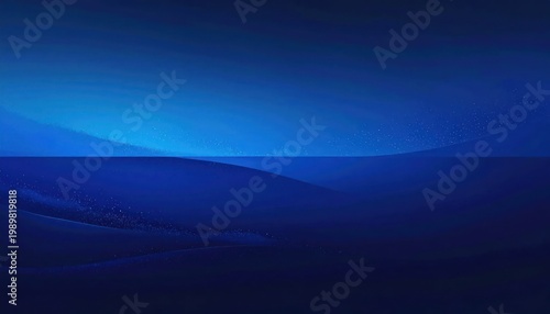 Abstract Blue Gradient Background with Subtle Light Rays.