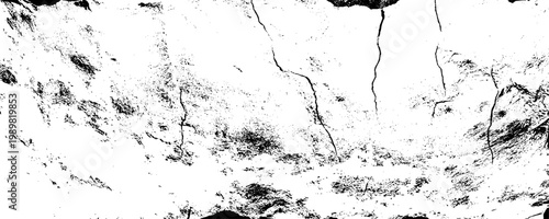 Monochrome distressed background for urban and industrial design. Panorama view background.