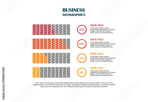 Infographics bar Chart Template