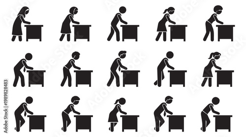 People Lifting and Moving Furniture.