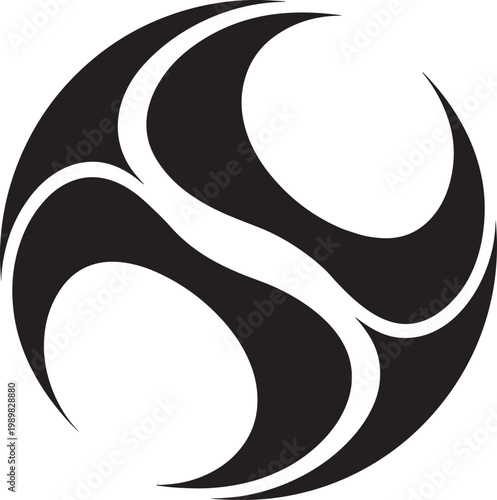 Minimal Black Abstract Wave Background with Smooth Curves and Elegant Dark Texture