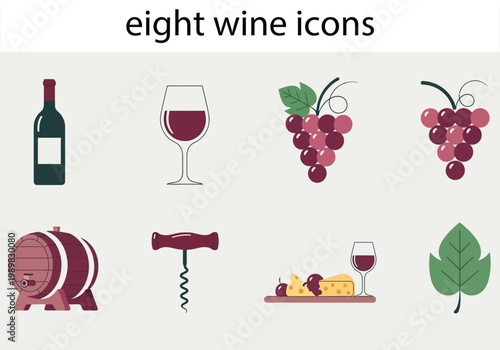 Wine collection a variety of elements related to winemaking and enjoyment