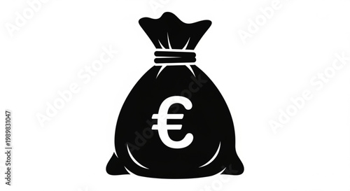 Money bag with dollar symbol filled with cash and coins representing wealth savings and financial success concept