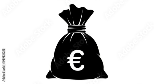 Money bag filled with cash coins and currency symbol representing wealth finance business investment savings and success concept illustration