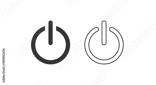 Power button icons on white background.