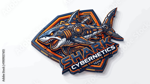 Shark Cybernetics Esports Team Logo Design