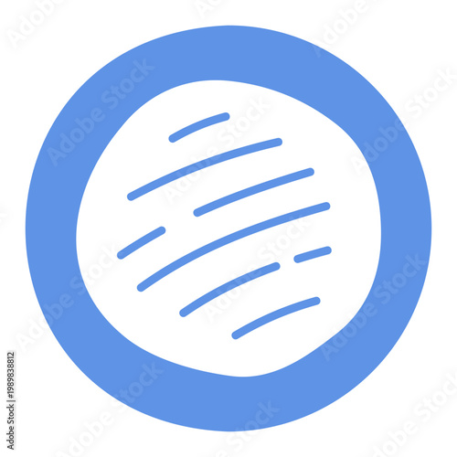 Traditional Pita Flatbread Cuisine Glyph Icon