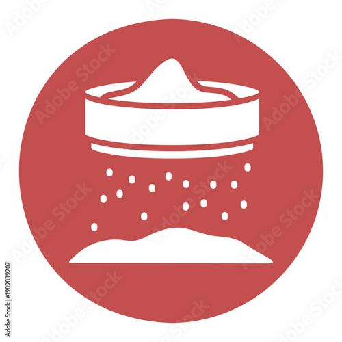 Flour Sifter Baking Tool Glyph Icon