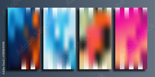 Vibrant gradient backgrounds abstract colorful vertical stripes for modern designs