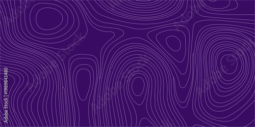 Purple abstract vector illustration with wavy lines and contours for backgrounds and textures