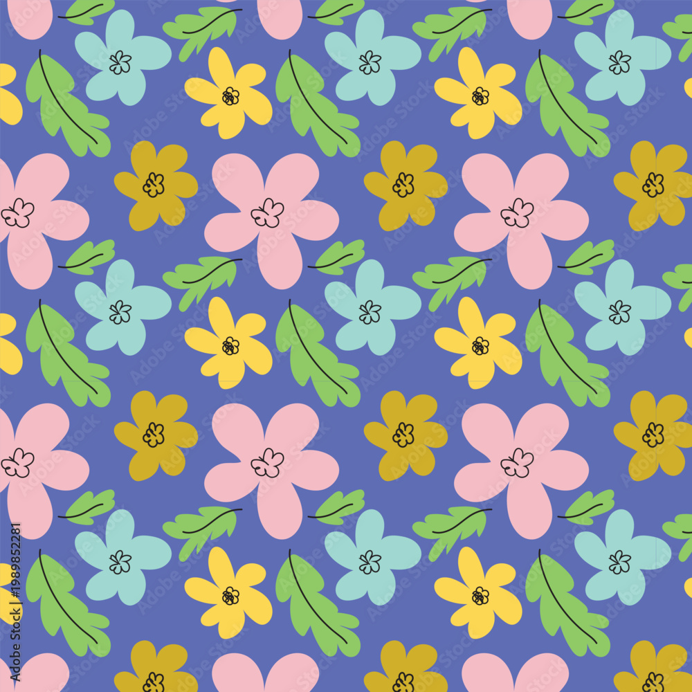 Obraz premium Floral seamless pattern.