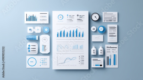 Creative Colorful Infographic Mockup for Presentation