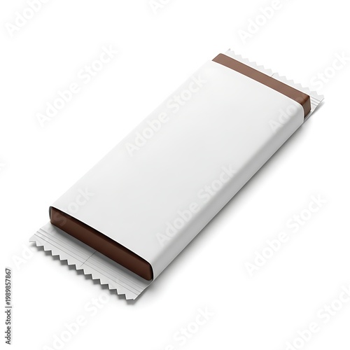 A roll of white paper with a brown cardboard core and serrated edge.