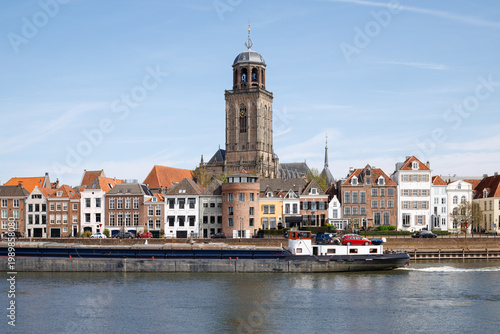 Skyline of Deventer, Netherlands with Lebuinus Church