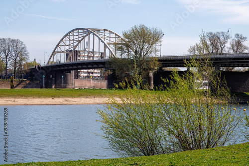 Deventer bridge over the IJssel river